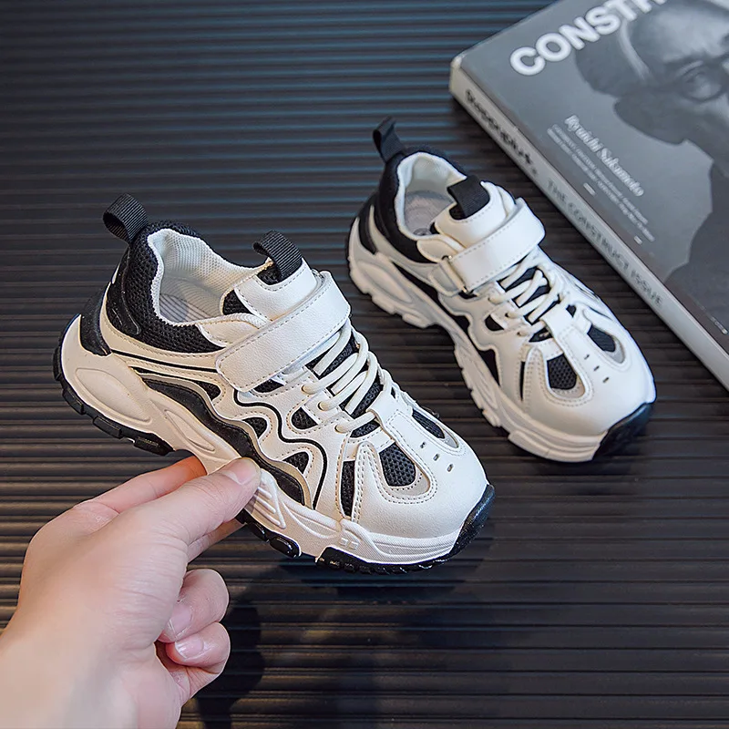 

2022 Sport Kids Sneakers Boys Casual Shoes For Children Sneakers Girls Shoes PU Anti-slippery Fashion tenis infantil menino