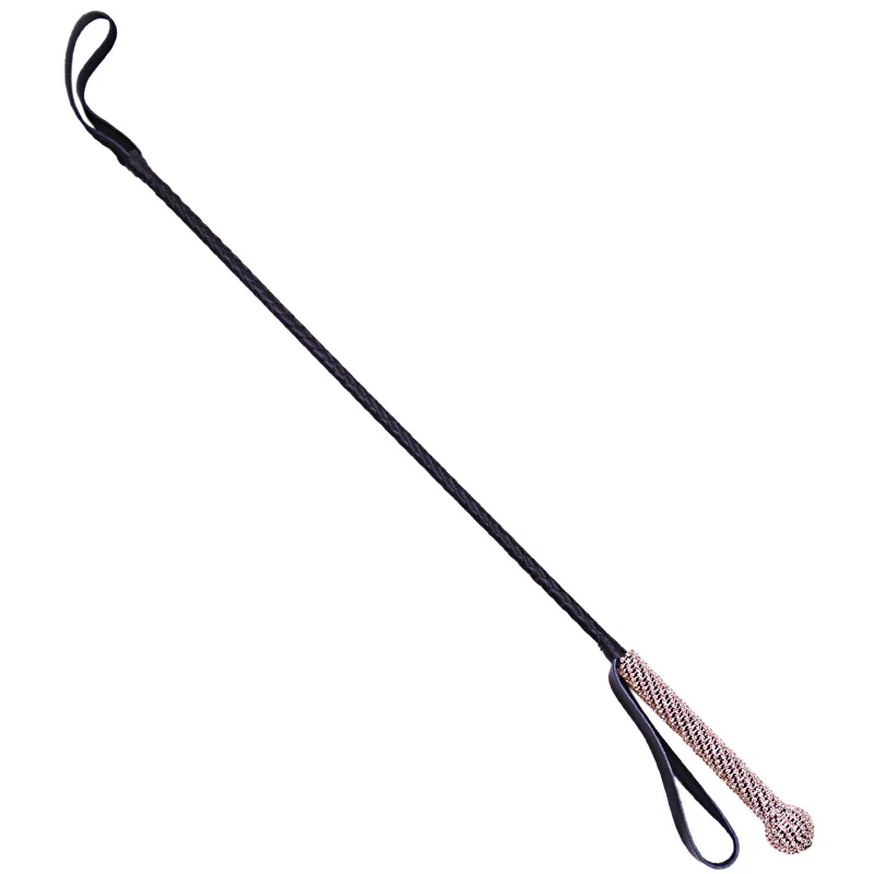 Crystal Handle Riding Crop PU Leather Whip Premium Quality Leather Crops Equestrianism Horse Whips