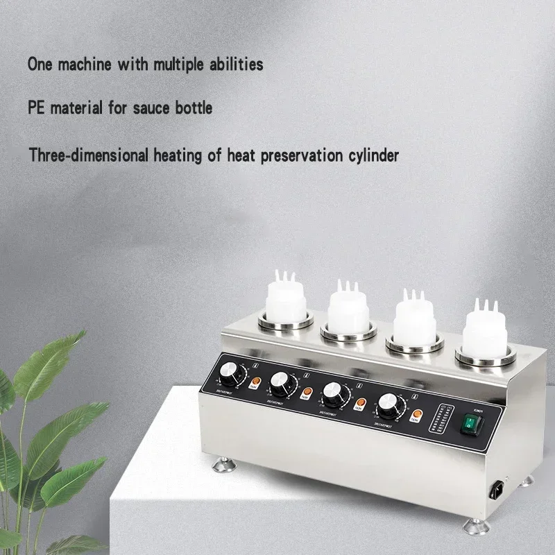 Настольная машина с четырьмя головками круглая для подогрева сока сохранения