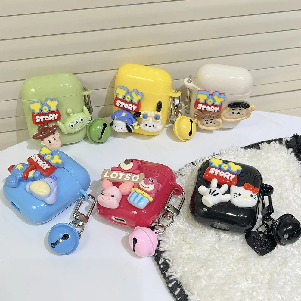

Чехол Sanrio с героями мультфильма «Hello Kitty», «История игрушек 3» для Apple AirPods 1, 2, 3», чехол для AirPods Pro 2, чехол для IPhone, аксессуары для наушников, Чех...