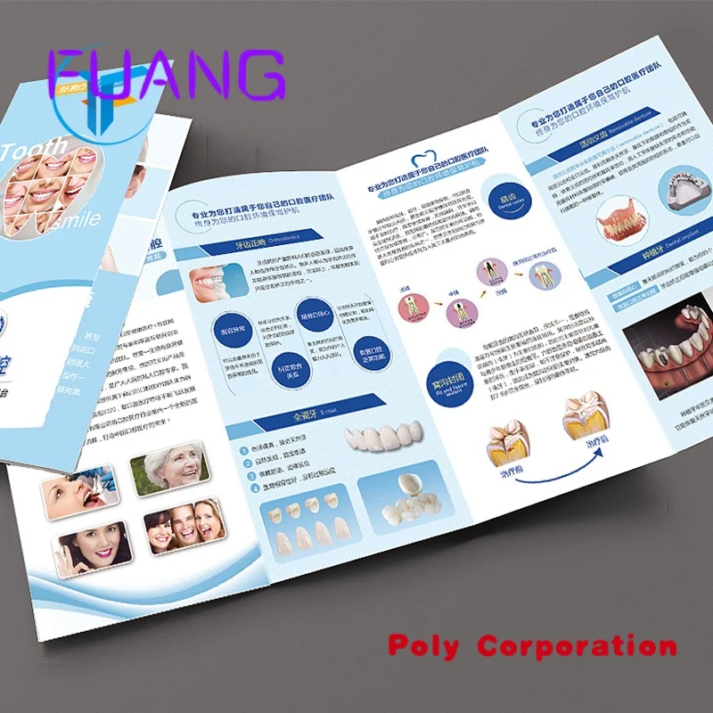 Customized A4 A5 A6 size brochure cheap booklet wholesale unique brochure printing