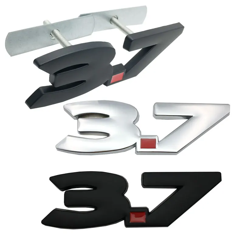 

Metal 3.7 Logo Sticker Front Grille Badge Auto Accessories For Infiniti Q50 Q50L Q30 Q70 G25 QX60 QX70 FX35 FX37 Car-Styling