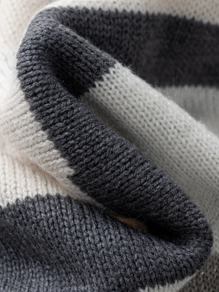 XG Snow Song вышитый цветной дизайн шерстяной свитер 2024 новый зимний свободный