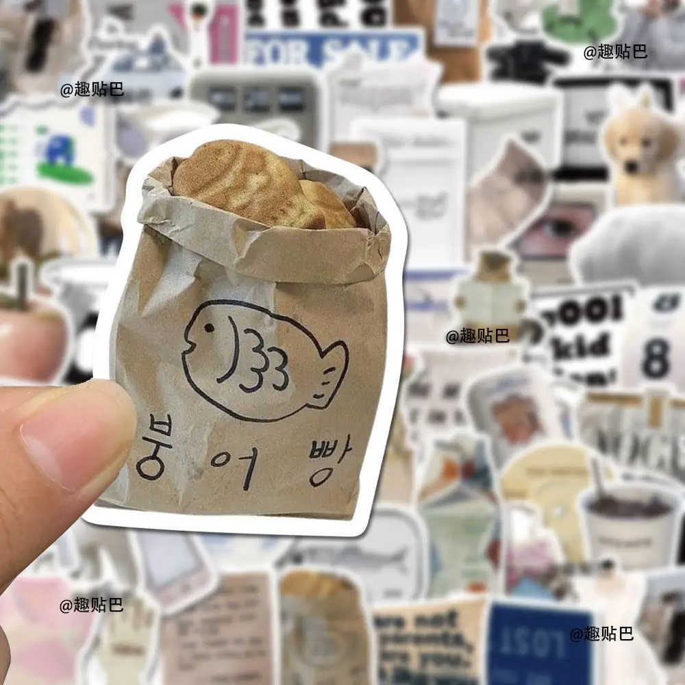 

50 шт. японских и корейских ветровых украшений в стиле Instagram, водонепроницаемые наклейки «сделай сам», не повторяйте нишевые чувства для пожилых людей, высокий внешний вид Le