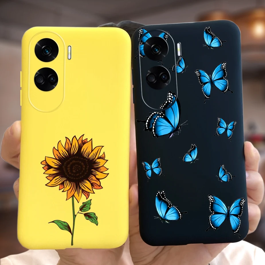 Противоударный мягкий силиконовый чехол для Honor 90 Lite