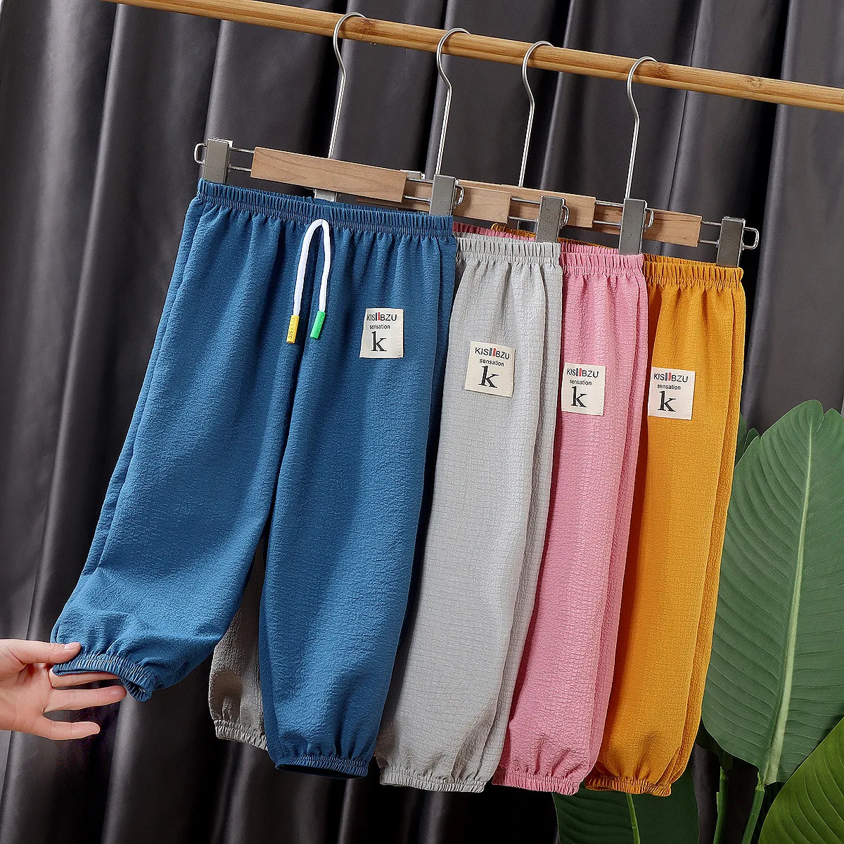 

Summer Children's Harem Pants Candy Colors Boys Girls Ankle-length Pants Breathable Anti-mosquito Bloomers 80-140cm