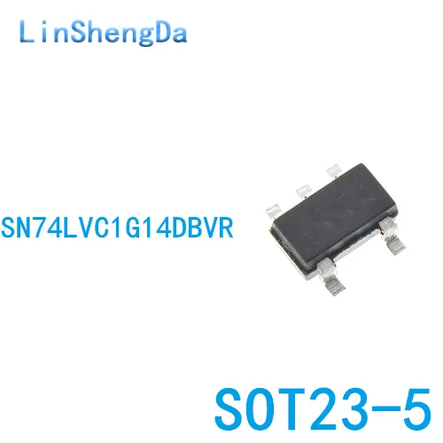 

1OPCS SN74LVC1G14DBVR silk screen C14 C14F SOT23-5 single Schmitt trigger inverter