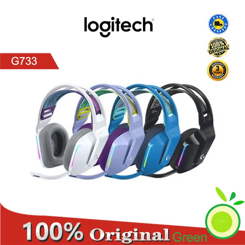 Logitech G733 LIGHTSPEED wireless gaming headset RGB DTS X2.