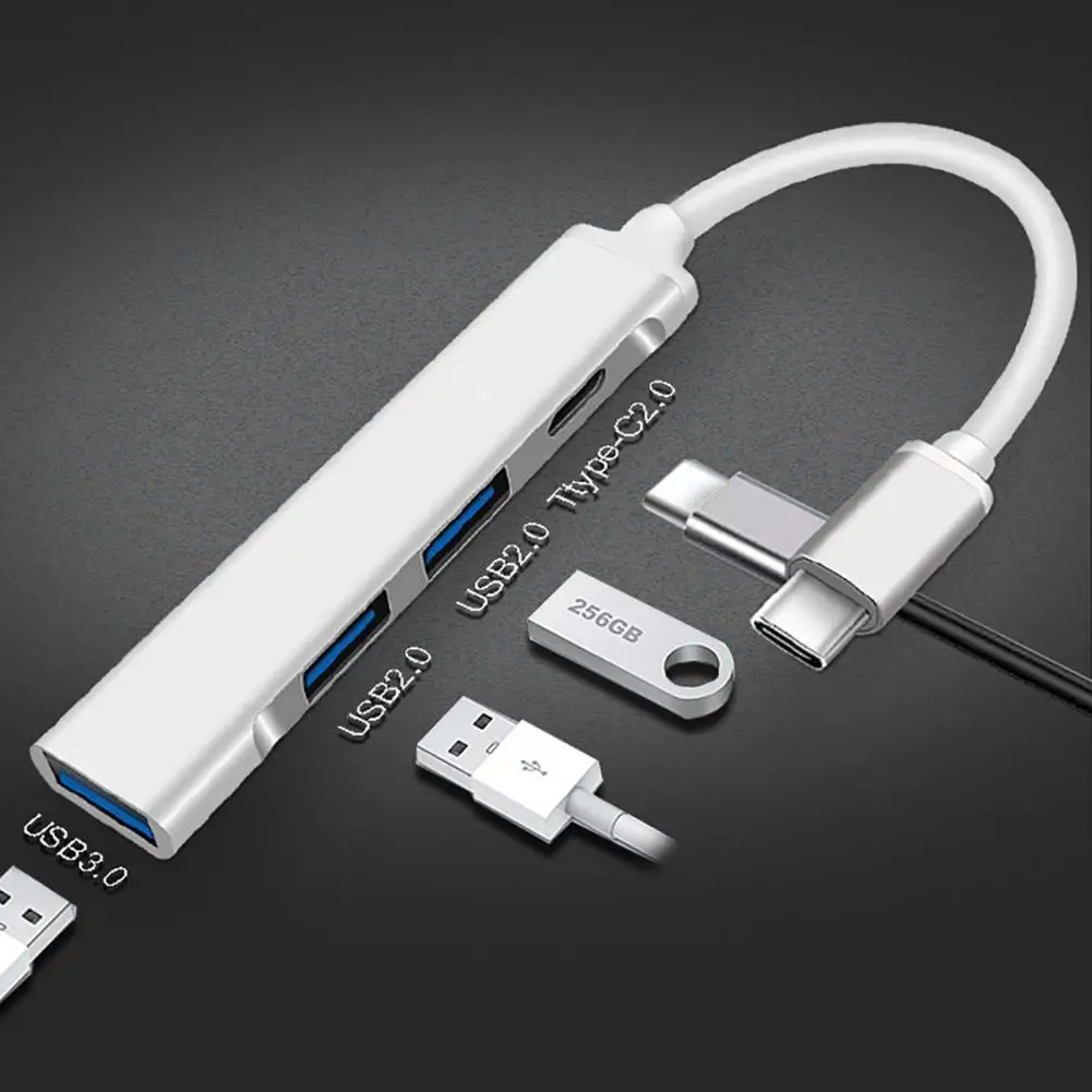 Док-станция 4 в 1 из алюминиевого сплава с USB/Type-C |