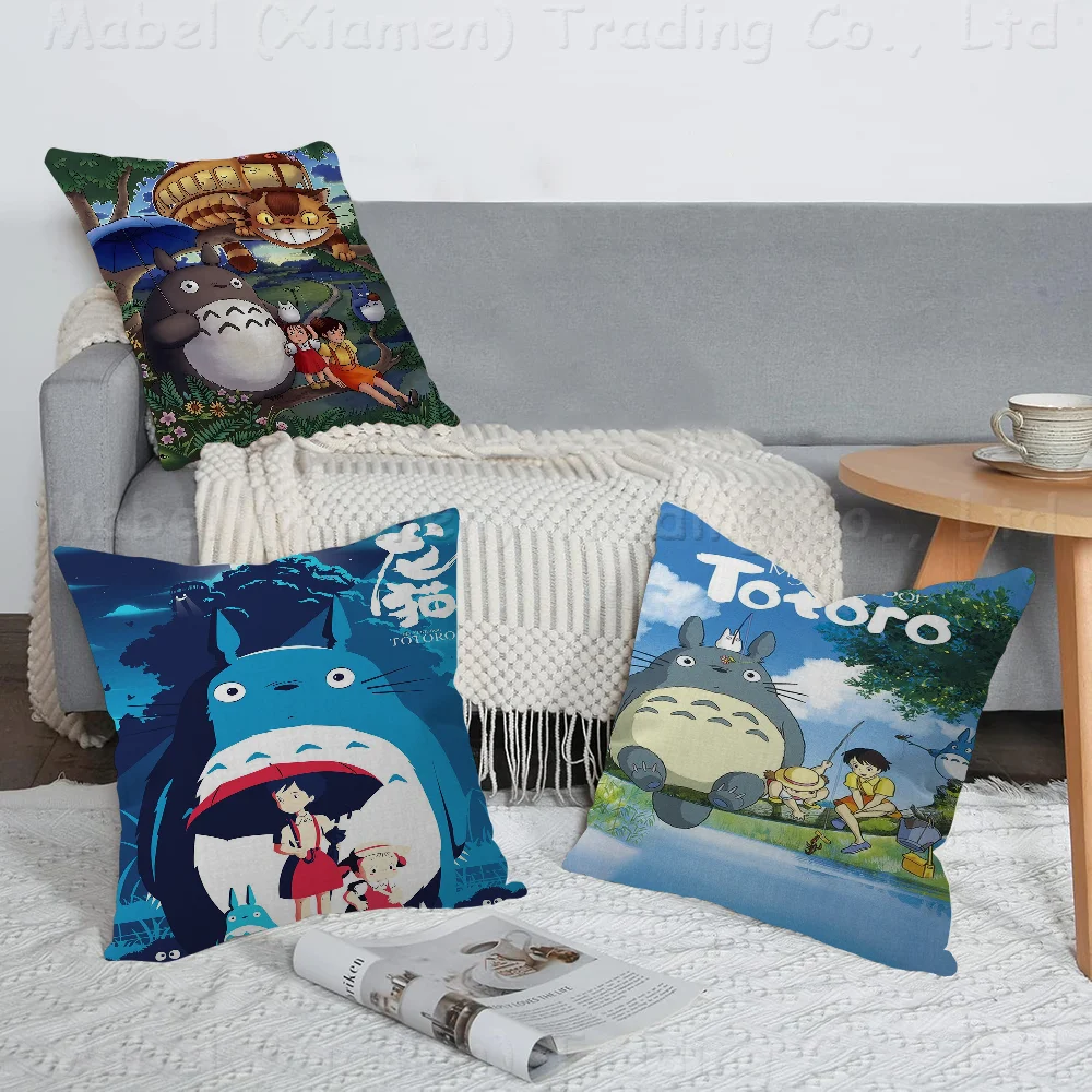 Kawaii T-Totoro Classic Movie Pillow Cover Sofa Cushion Home Room Decoration Children Gift