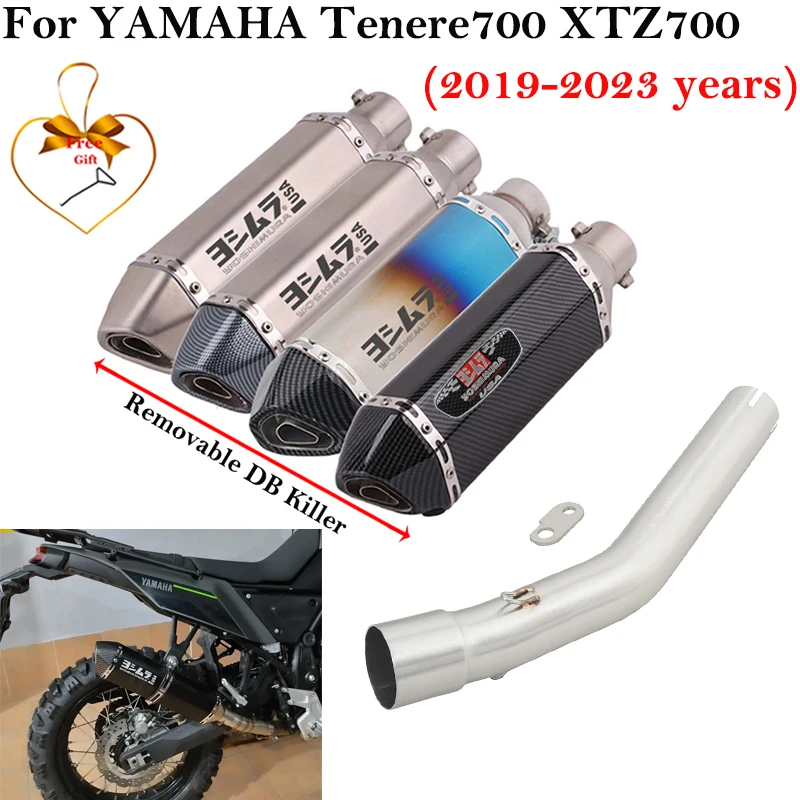Выхлопной глушитель для мотоцикла YAMAHA Tenere700 Tenere 700 XTZ700 XTZ-700 2019 - 2023