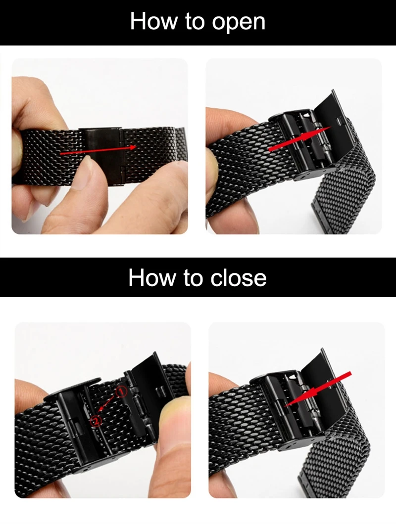 20mm 22mm Universal Milanese Loop Watch Strap For Samsung Galaxy Watch 46mm Metal Bracelet Amazfit GTR 47mm Huawei gt 2/3 pro