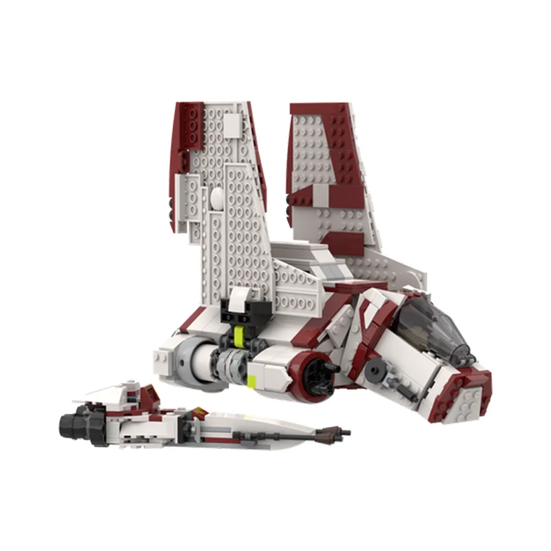 Фото 778 деталей MOC: Альтернативная модель атакующего шаттла класса Nu Republic для космических сражений, научно-фантастическая модель, конструктор, игрушка, подарок №4