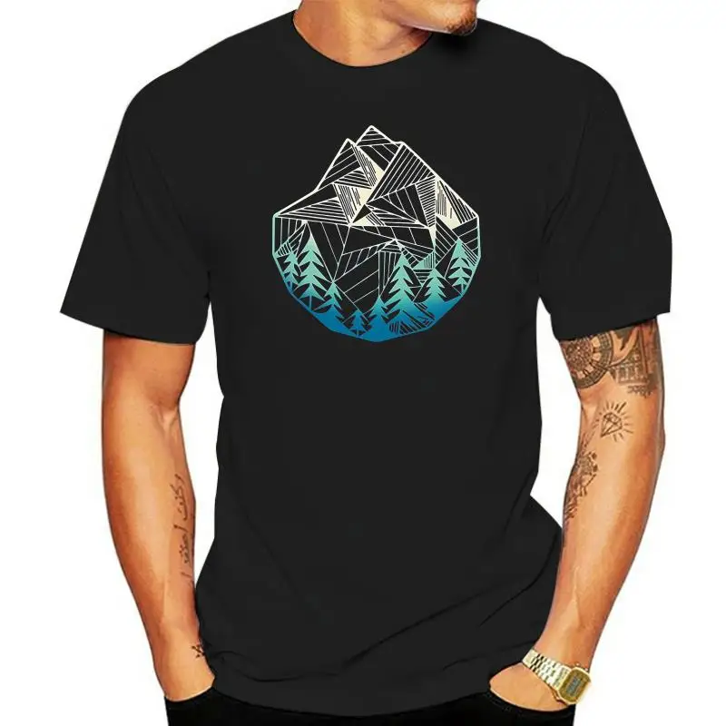 

Minimal Mountains Geometry T Shirt