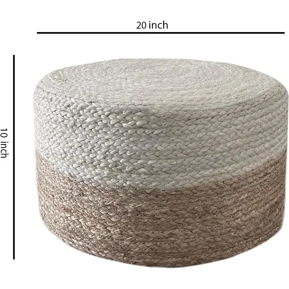 Пуф Плетеный ручной вязки для ног 20 х20 х10 дюймов