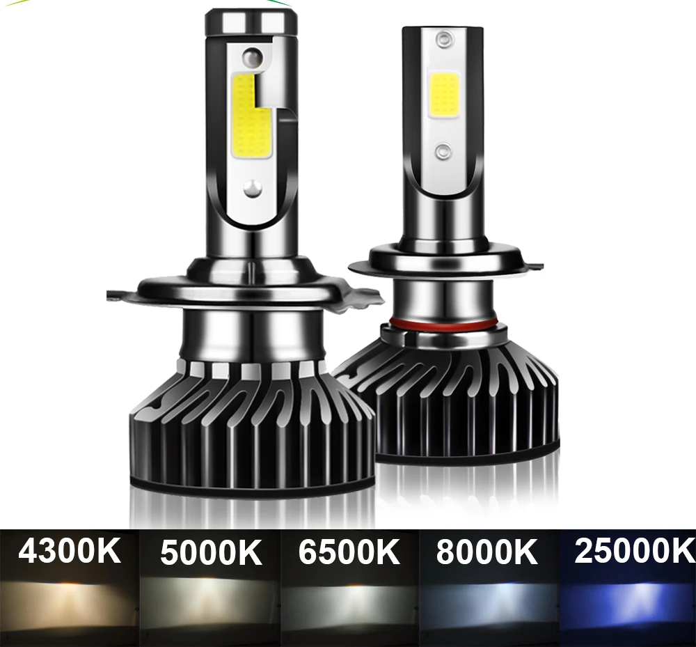 

Лампа светодиодная, 80 Вт, 4300 лм, H4, H7, Lampu, Depan, Mobil LED, H1, H8, H9, H11, 5000K, 8000K, 25000K, K, Lampu Kabut, Otomatis, 12 В