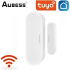 Смарт-детекторы открытиязакрытия двери Tuya, Wi-Fi, домашняя сигнализация, совместимая с Alexa Google Home, управление через приложение Tuya