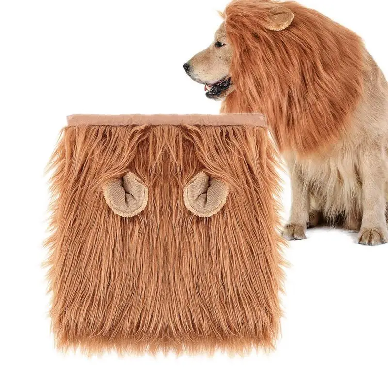 

Lion Mane S For Dogs Realistic Lion Dog Lion Costume Adjustable Lion For Medium To Large-Sized Dogs Dogs Lion Mane For Halloween