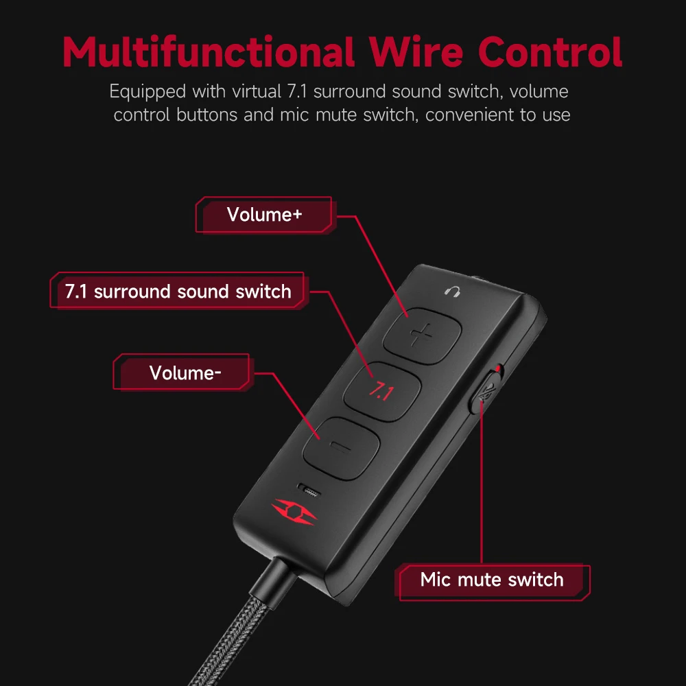 Игровая гарнитура Takstar LIBERTY GAMER RISE виртуальная 7.1 объемный звук съемные проводные