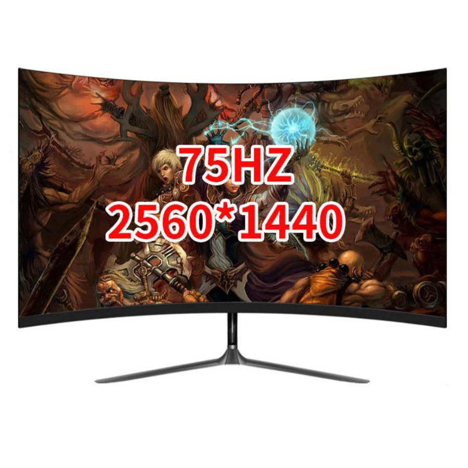 Монитор изогнутый игровой диагональю 24 дюйма IPS 2k |