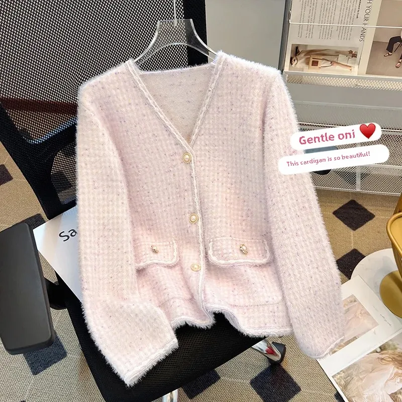 Стильный миниатюрный твидовый жакет для женщин весенне-осенний укороченный