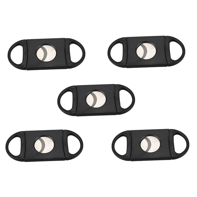 

5X Oval-Shaped Cigar Cutter, Double Cut Blade