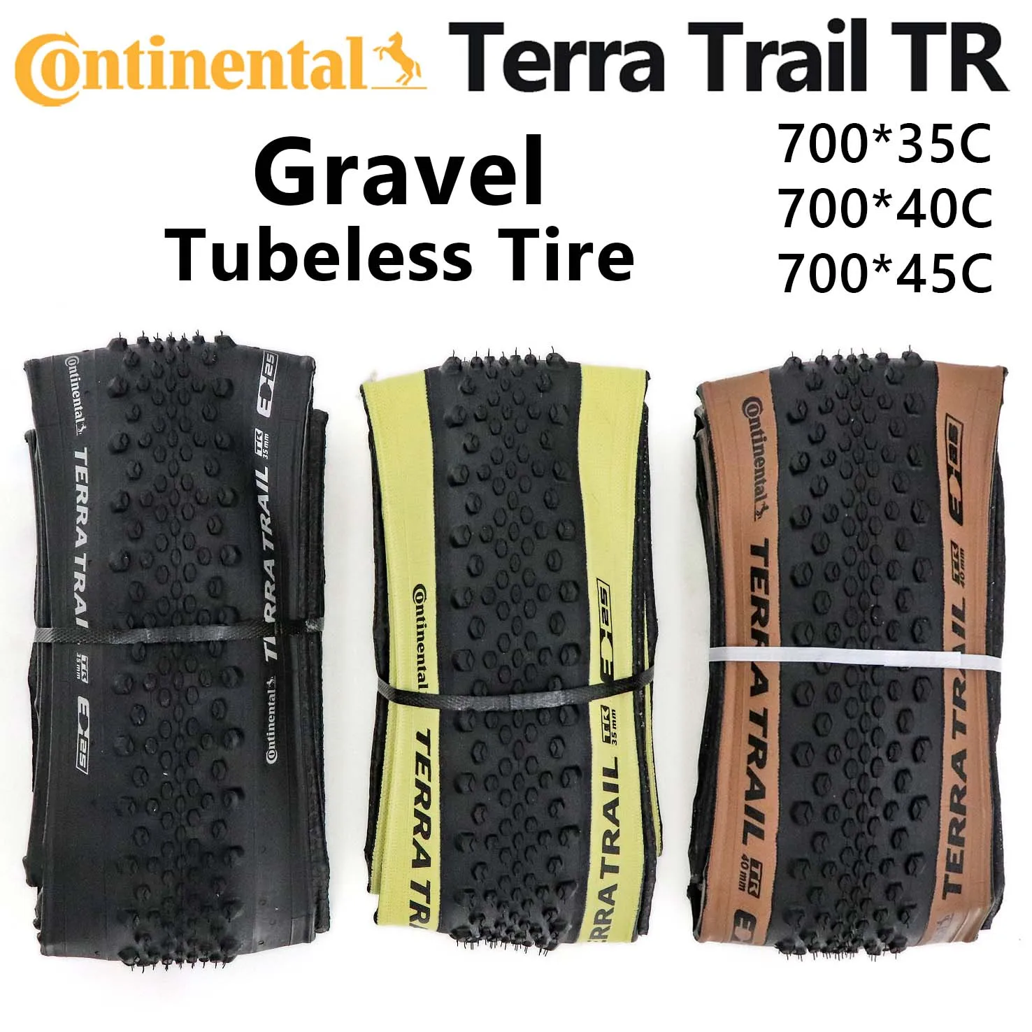 

Continental Terra Trail 700c Tubeless Ready tire Cyclocross Gravel 700x35/40/45c Road bike Folding Clincher Tyre Brown