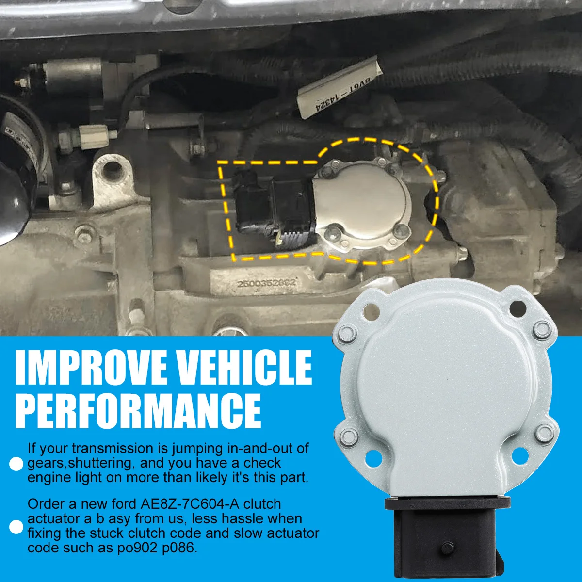 1/2 шт. OEM # AE8Z7C604A Привод сцепления автоматической коробки передач автомобиля для