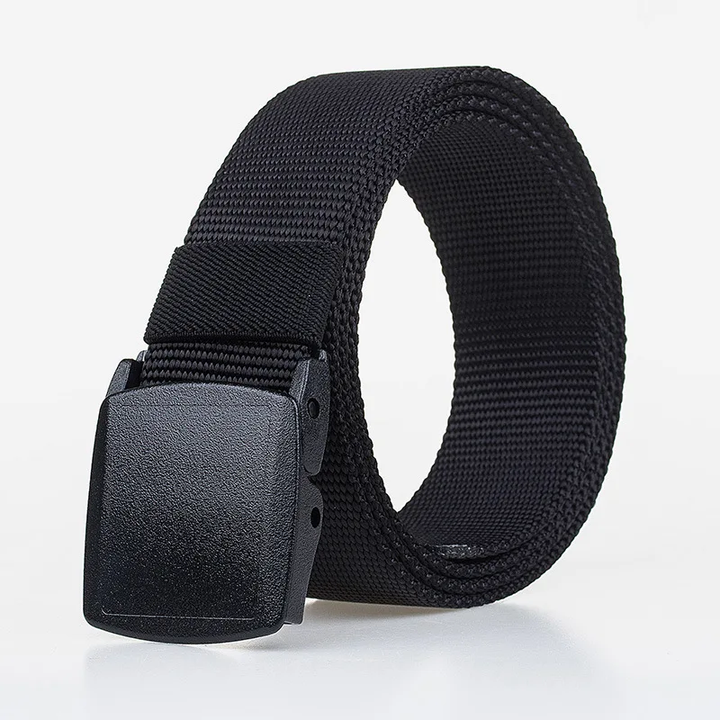 Ремень с пластиковой пряжкой YKK мужской ремень из искусственной кожи без