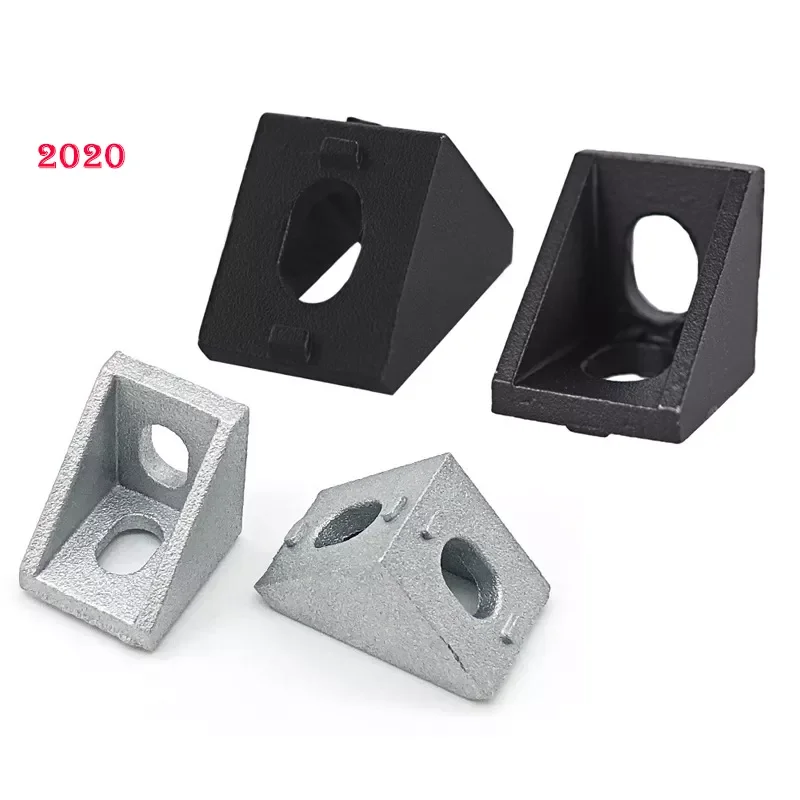 

NEW2022 10pcs Aluminum 2020 Corner Bracket Fittings Aluminum 20x20 L Connector Angle Bracket Fastener Aluminium Profile CNC 20x2