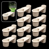 1020pcs portable bird quail parrot water bowl cage transparent drinker cup water bottle poultry pigeon feed water accessories