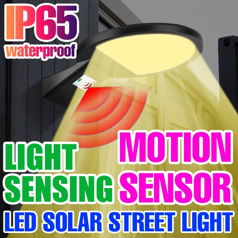 

LED Solar Lights Motion Sensor Floodlight LED Spotlight Waterproof Garden Lights Outdoor Lighting Sunlight Powered Street Lamp