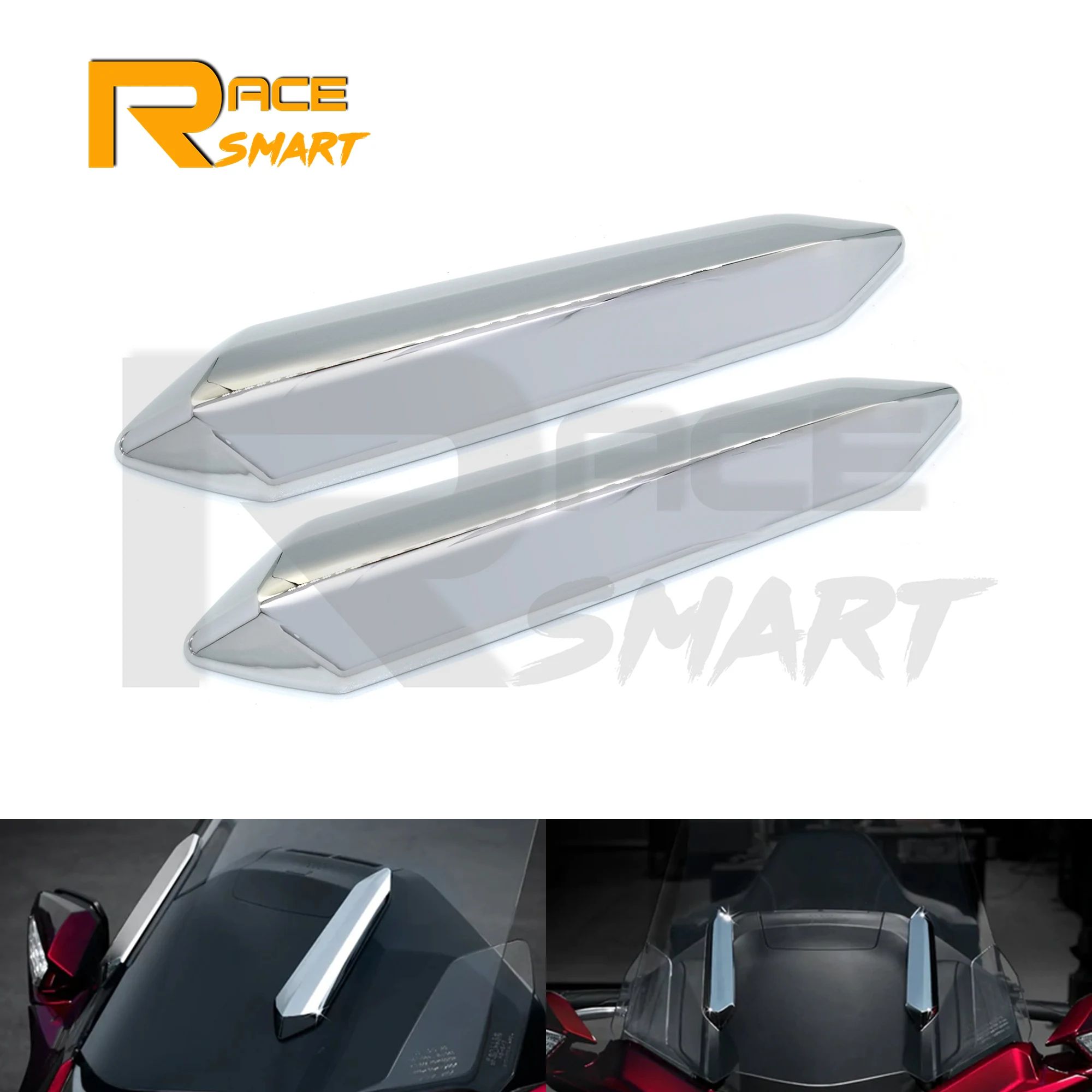 

Gold Wing GL1800 2018-2022, хромированные мотоциклетные чехлы на лобовое стекло, декоративные аксессуары для HONDA Gold Wing Tour DCT 2019 20