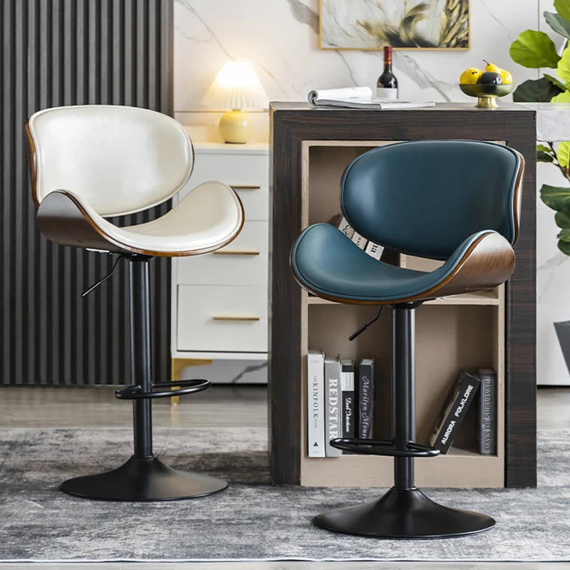 Кожаные Офисные стулья для бара, Современный дизайнерский барный стул для ресторана, игровой стул для бара, наборы садовой мебели LK50BC