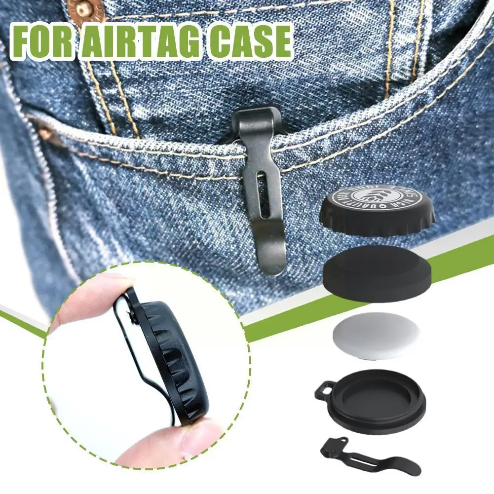 

For Airtag Case 3 In 1 Metal Clip For Apple Locator GPS Tracker Protect Keychain Cover Anti-lost Shell Sleeve For Apple Air Z5A0
