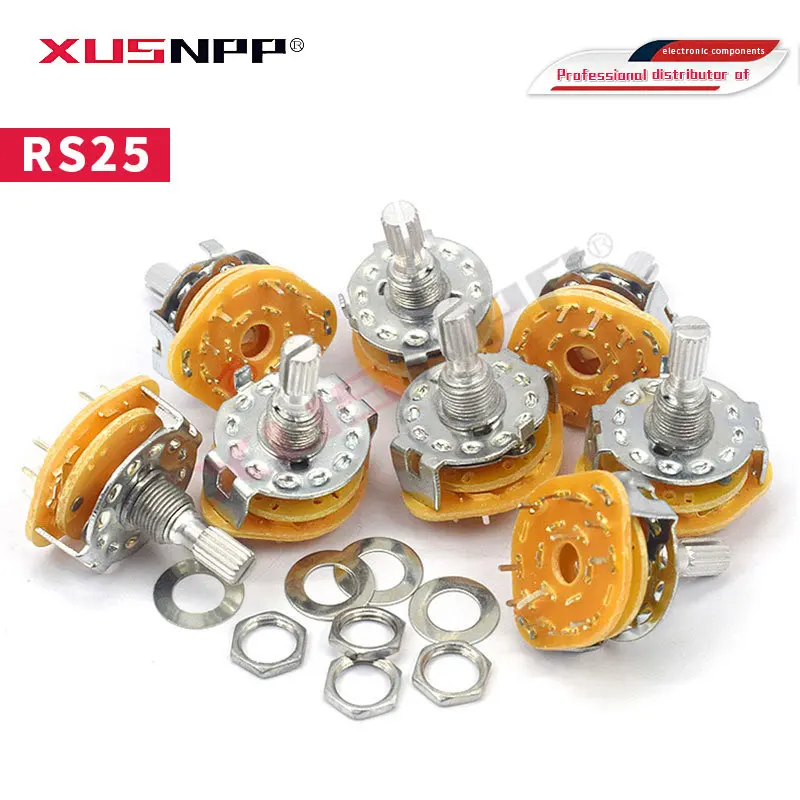 2 шт., переключатель полос RS25 2P4T 2P5T 2P6T 3P3T 3P4T