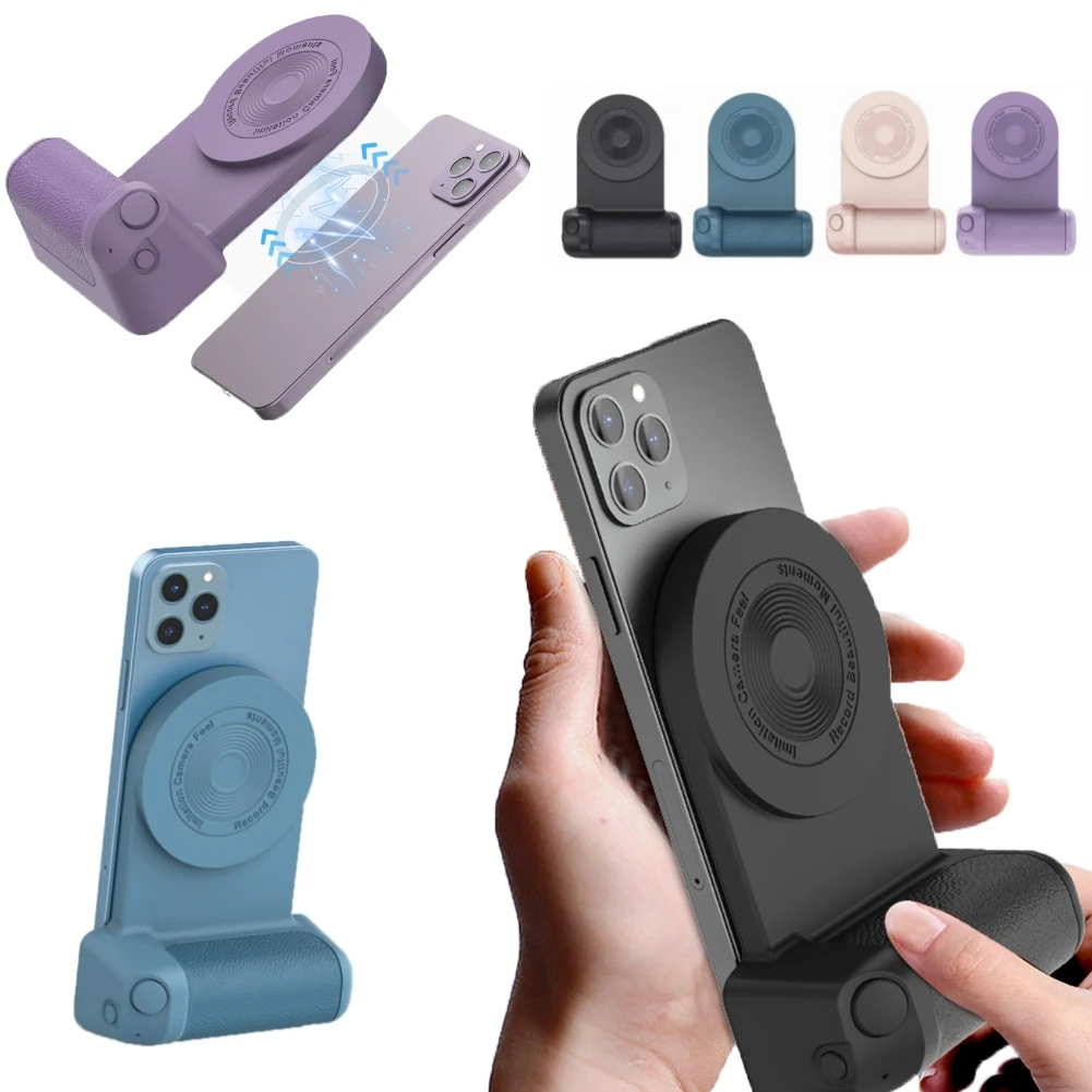 

Ручной штатив для фотоаппарата, держатель для камеры, Bluetooth, магнитный фотокронштейн для мобильного телефона, беспроводной держатель для селфи
