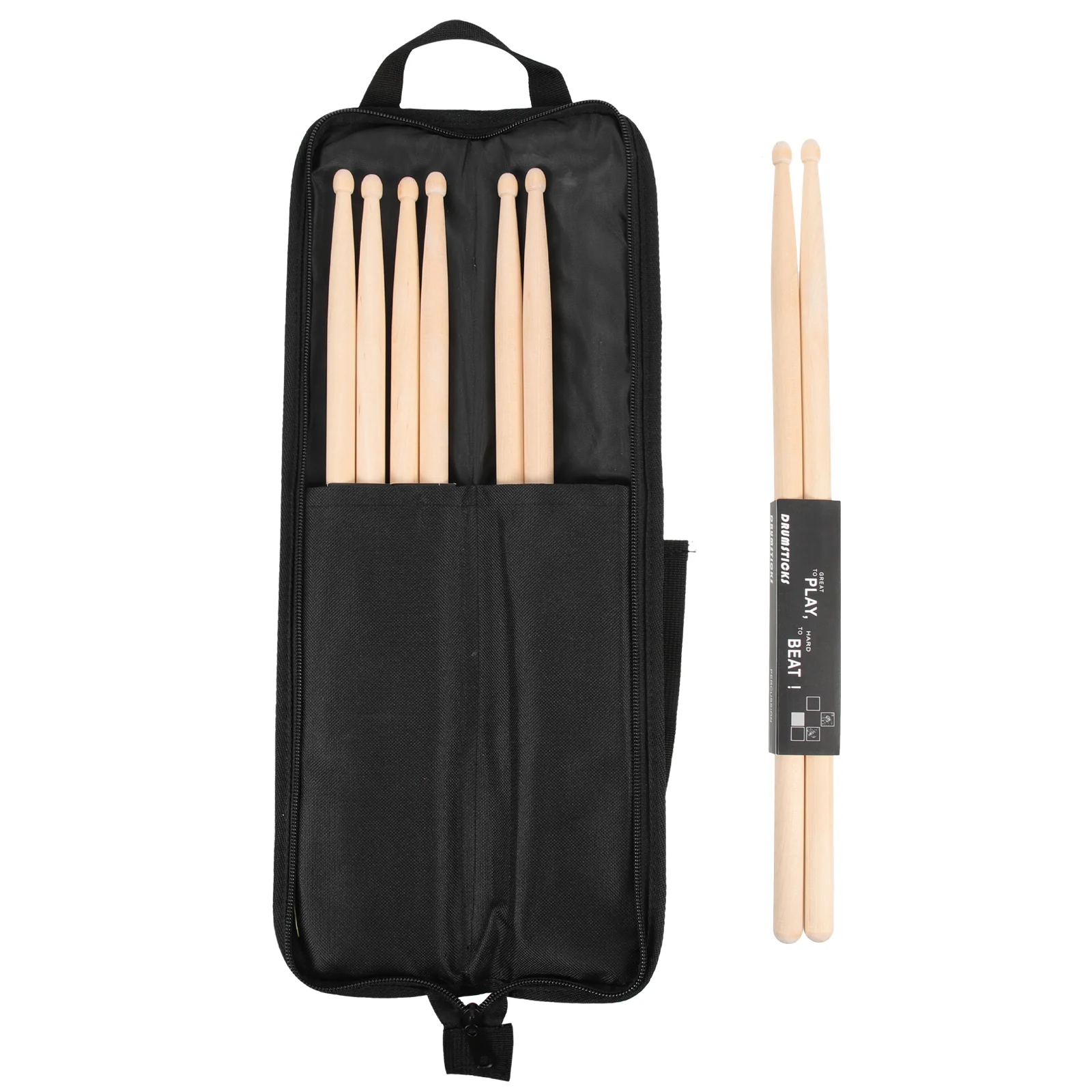 

Bag Drum Drumstick Stick Drumsticks Maple Sticks Oxford Storage Pouch Organizer 5A Carry Backpack Percussion Wooden Clothmallets