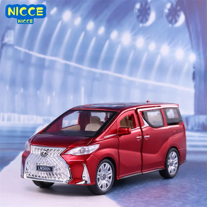 

NICCE 1:32 Lexus LM300H Children's Toy MPV Alloy Car Model Decoration Boy's Birthday Christmas New Year Gift Black Car A256