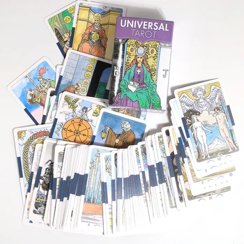Mini Card Collection Universal Tarot Cards Kawaii Portable Table Game Playing Card Divination Fate Board Games Oracle Cards 4