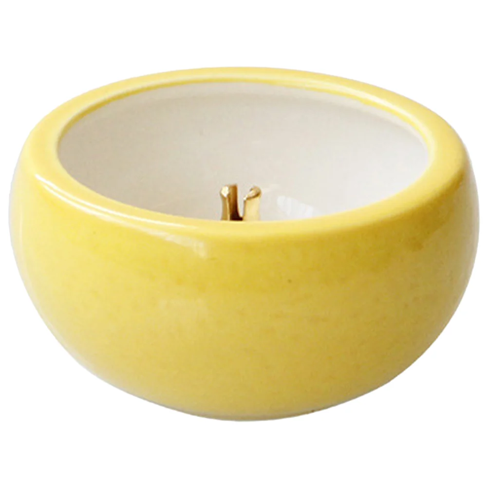 

Yellow Ceramic Holder Burning Bowl Cute Holiday Burner Ceramics Stick Ash Tray
