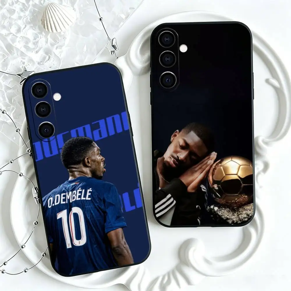 Фото Чехол для телефона Football Star for Dembele, черный, силиконовый, мягкий, для Samsung Galaxy A73, A72, A71, A70, A53, A52, A51 №1