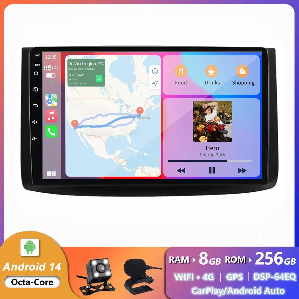 Для Chevrolet AVEO T250 2006 2007-2012 Автомобильный радиоприемник Android Auto Стерео