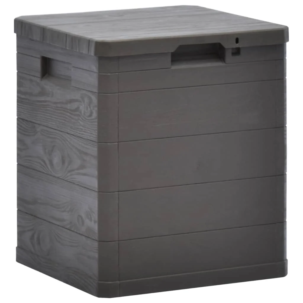 

Outdoor Patio Storage Box Outside Garden Deck Cabinet Furniture Seating 23.8 gal Brown
