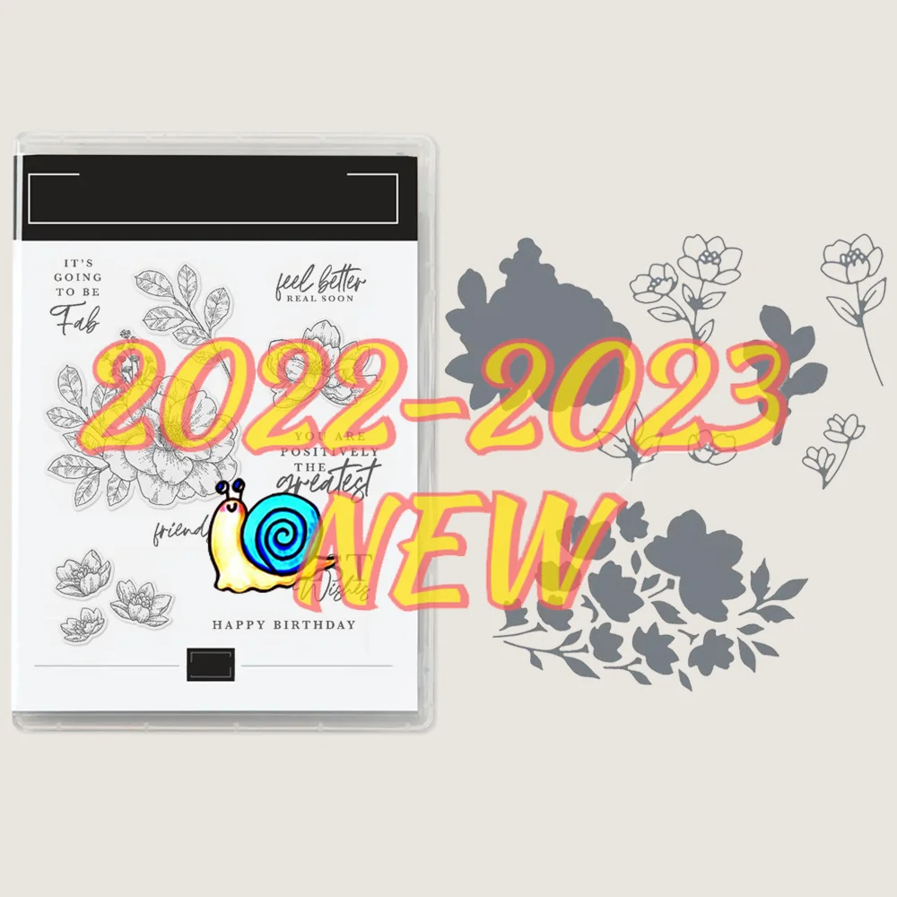 

New Flower and leave pattern Embossing Clear Stamps Metal Cutting Dies sets for DIY Festival Paper Album Greeting Card 2022