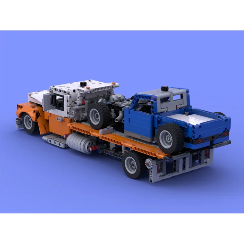 Фото MOC-184678 Классический новый плоский спасательный транспортный автомобиль, строительный блок, модель 1646, детали, детская игрушка на день рождения для мальчиков, подарок №3