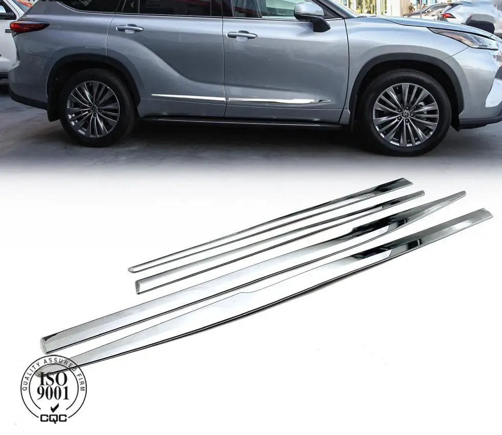 

4 шт., хромированные наклейки для Toyota Highlander 2020 2021
