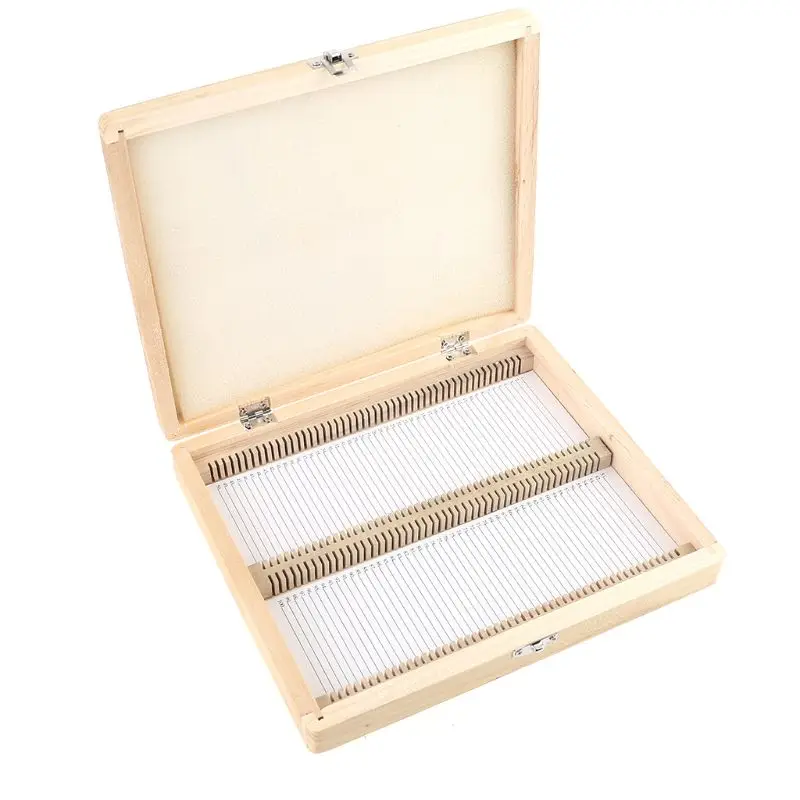 

Professional Lab Use Microscope Slides Box for CASE Wooden Container Storage Hol