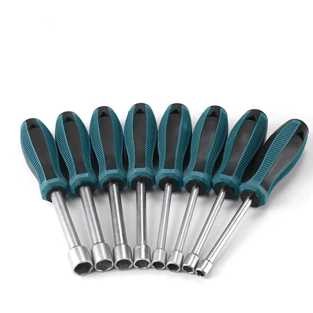 

3-6mm Socket Screwdriver Steel Socket Wrench Hex Key Spanner Nut Driver Hex Wrench Hexagonal Screw Driver Repair Tool