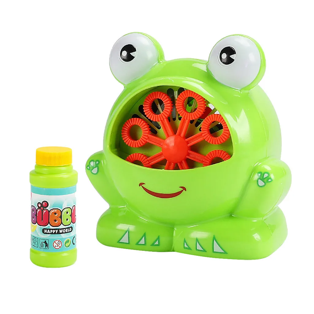 

For Kids Blower Frogs 100ML Bubble Automatic Toy Maker Outdoor Summer Machine Education